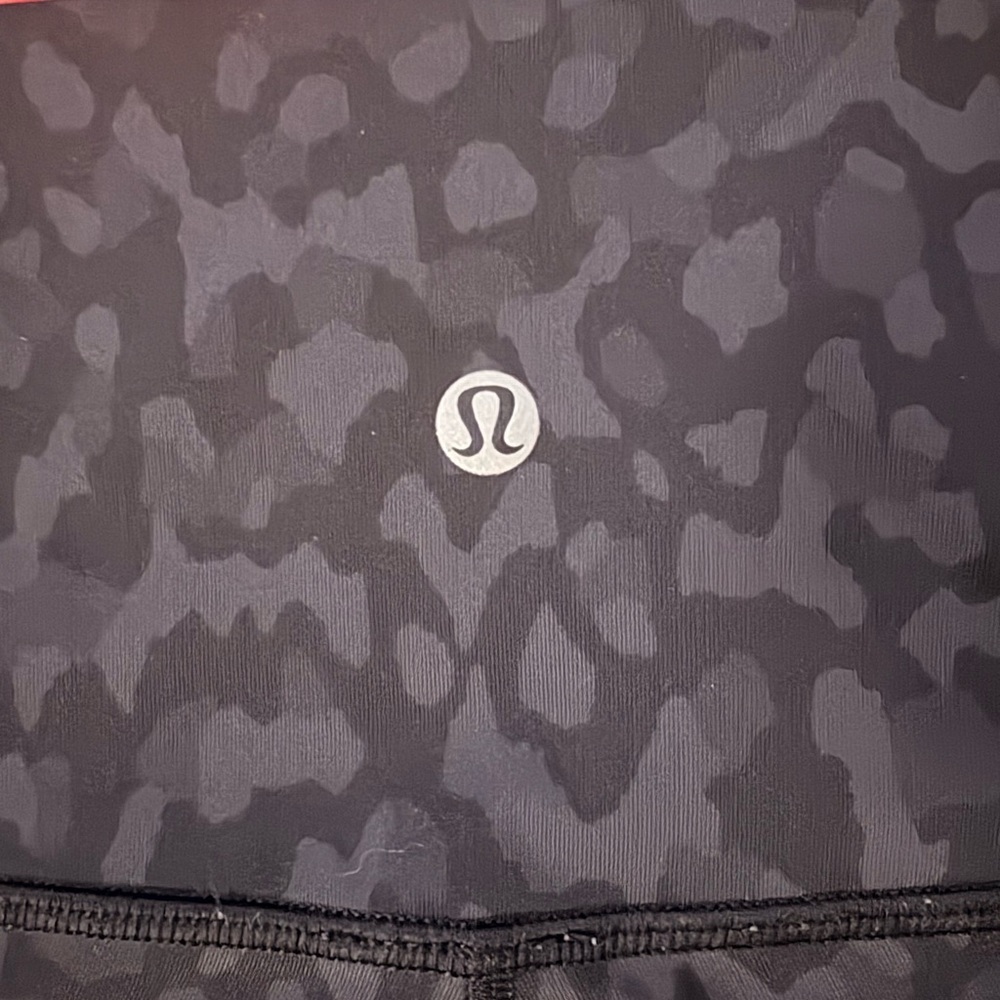 lululemon athletica Black Patterned Athletic Shorts